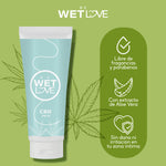 Lubricante Intimo Sexual con CBD de 240ml Lubricante sexual base agua Be Wetlove - bewetlove