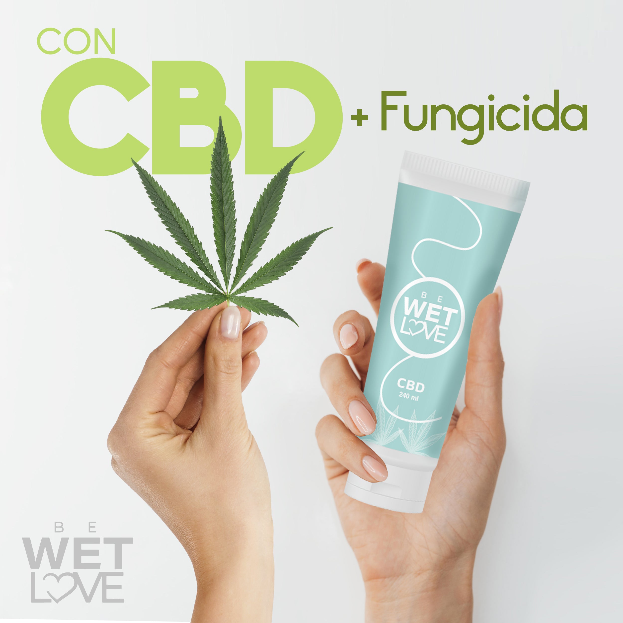 Lubricante Intimo Sexual con CBD de 240ml Lubricante sexual base agua Be Wetlove - bewetlove